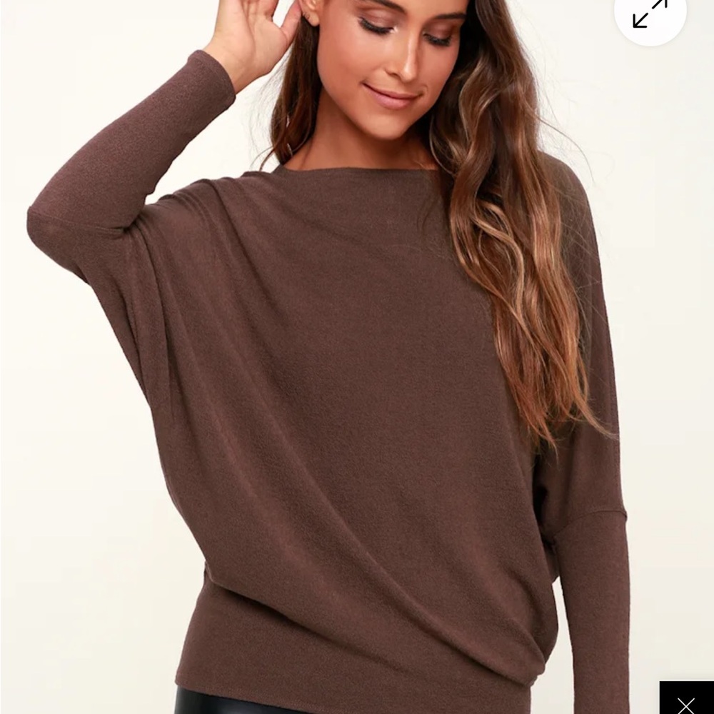 Lulu's Chocolate Brown Women's Sweater